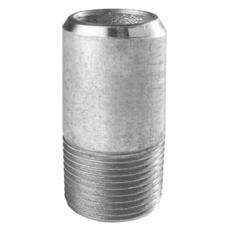 Demi mamelon bobine 100mm en acier Mâle Galvanisée / Galva type 530 A - 2"1/2