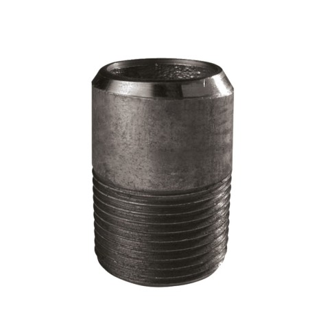 Demi mamelon bobine 50mm en acier brute / noire mâle type 530 A - 1"1/4