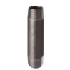 Mamelon bobine en acier brute noire Mâle-Mâle type 530 - 1/8" - 100mm   (0.1M)